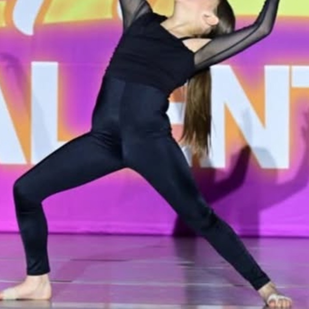 Weissman Black Dance unitard